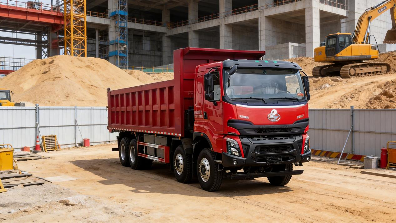 乘龙H7 8X4纯电自卸车以硬核实力定义工程运输绿色新标杆