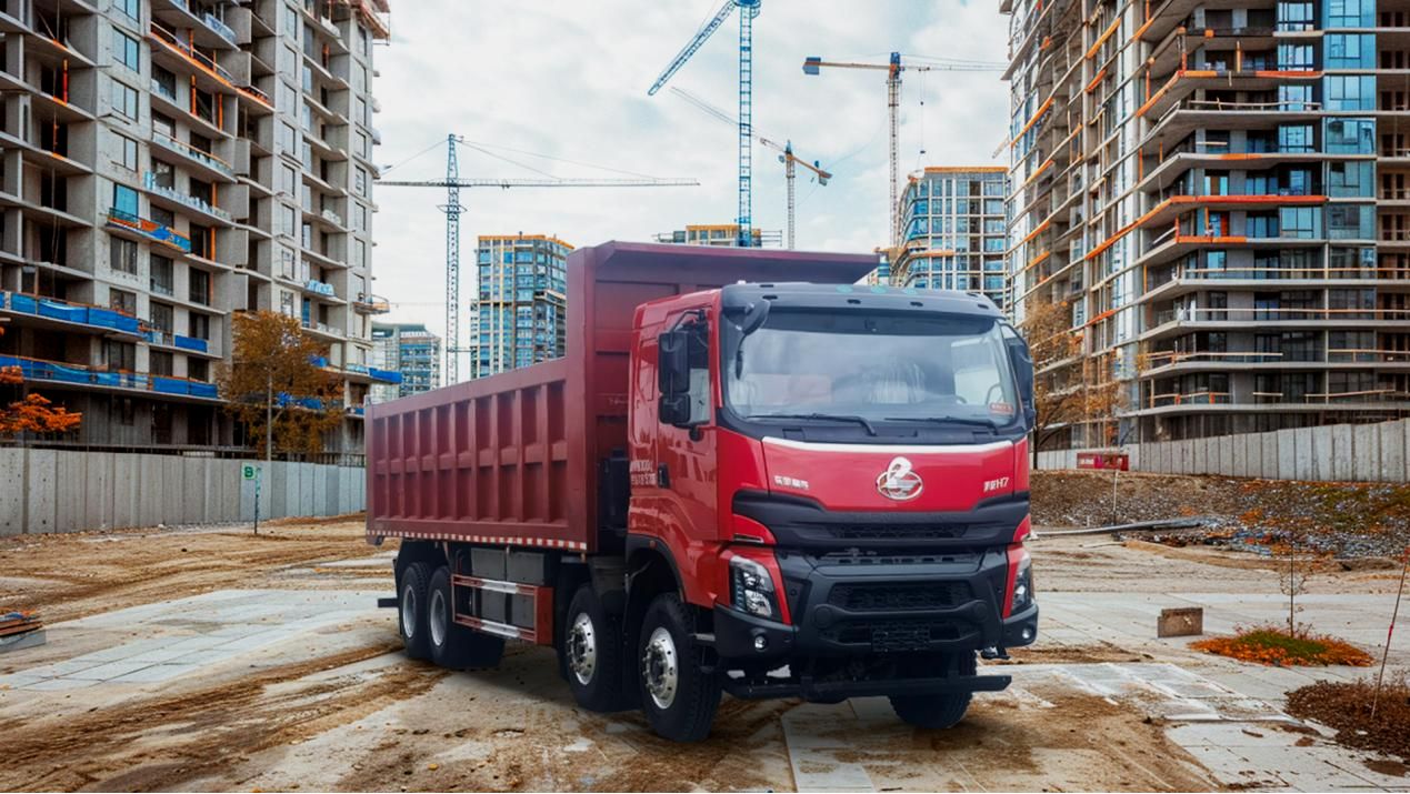 长续航强承载 乘龙H7 8X4纯电自卸车实力护航工程运输创富路